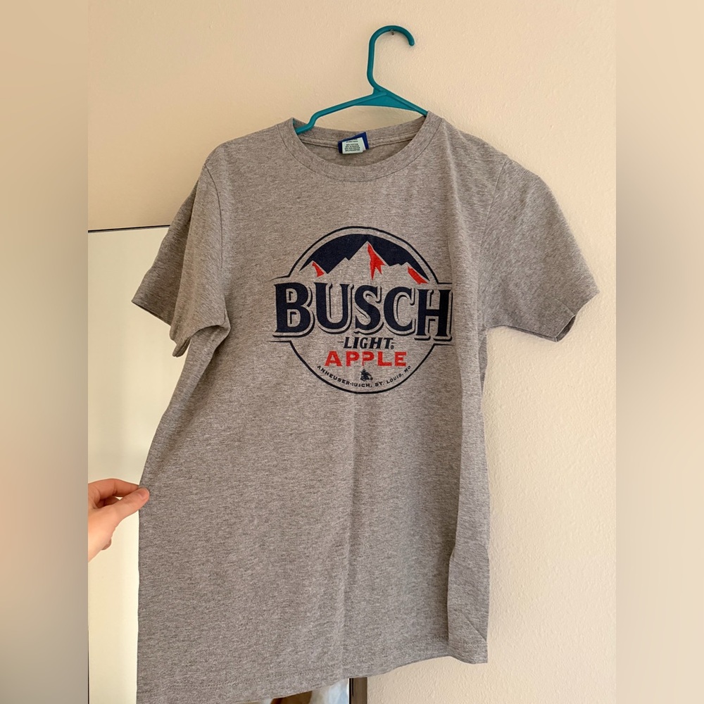 Grey Busch Light Apple Graphic Tee